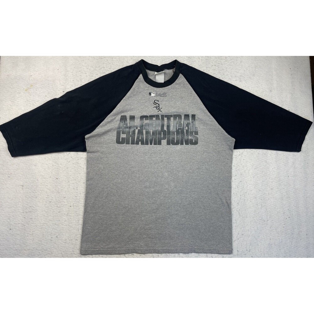 Vintage Chicago White Sox Sz Large 3/4 Sleeve Lee Sport Alcentral Champion 2005